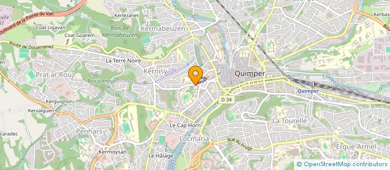 localisation de l'entreprise COMITE D ENTREPRISE DE L ASSOCIATION DIOCESAINE DE QUIMPER  QUIMPER