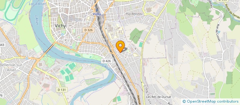 localisation de l'entreprise COMITE D ENTREPRISE DE L AVERPAHM à VICHY