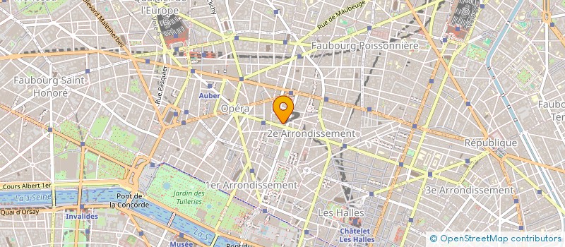 localisation de l'entreprise COMITE D'ENTREPRISE DE L'UES EXANE  PARIS