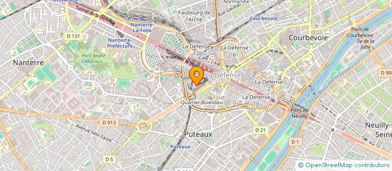 localisation de l'entreprise COMITE D'ENTREPRISE DE LA BANQUE WORMS à PUTEAUX