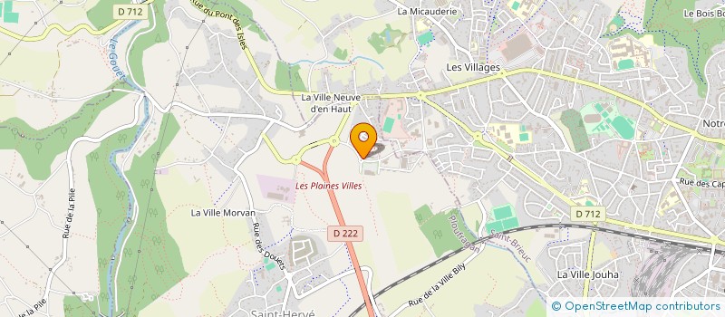 localisation de l'entreprise COMITE D ENTREPRISE DE LA CAF 22 à PLOUFRAGAN