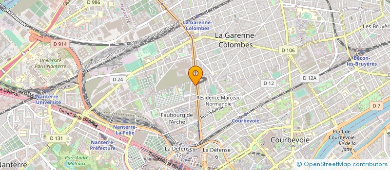 localisation de l'entreprise COMITE D ENTREPRISE DE LA CLECIM à COURBEVOIE