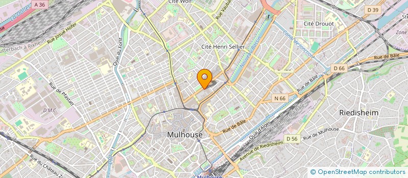 localisation de l'entreprise COMITE D'ENTREPRISE DE LA CPAM DE MULHOUSE  MULHOUSE