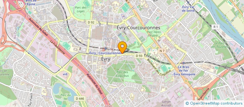 localisation de l'entreprise COMITE D'ENTREPRISE DE LA CPAM ESSONNE à EVRY-COURCOURONNES
