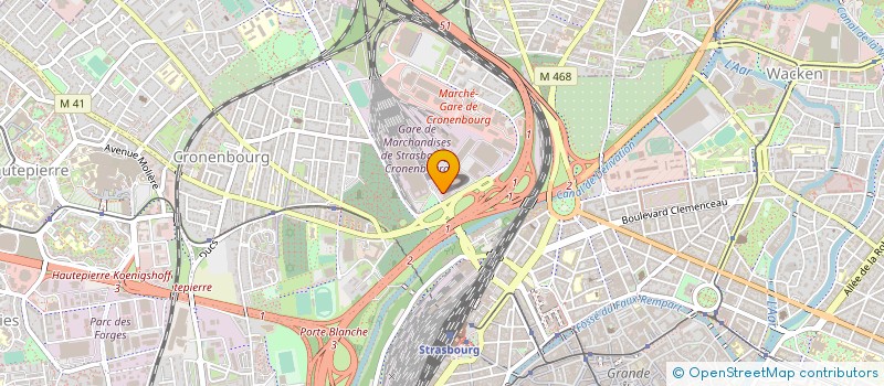 localisation de l'entreprise COMITE D'ENTREPRISE DE LA CTS à STRASBOURG