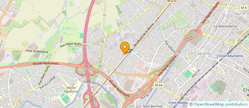 localisation de l'entreprise COMITE D ENTREPRISE DE NOREADE  WASQUEHAL