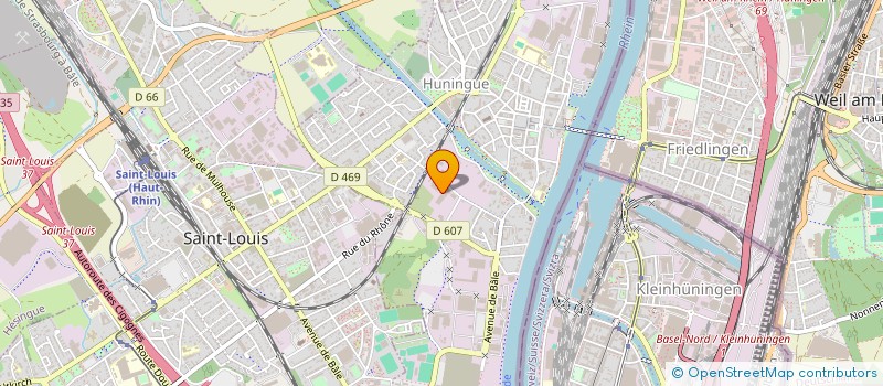 localisation de l'entreprise COMITE D'ENTREPRISE DE WELEDA  HUNINGUE