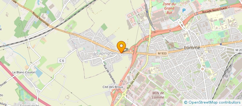 localisation de l'entreprise COMITE D'ENTREPRISE DELESALLE DESMEDT à LILLE