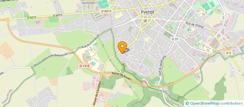 localisation de l'entreprise COMITE D'ENTREPRISE DES CARS HANGARD  YVETOT