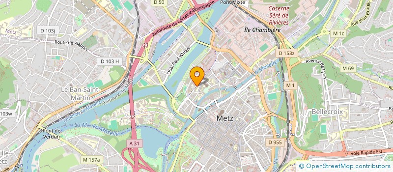 localisation de l'entreprise COMITE D'ENTREPRISE DES HOPITAUX PRIVES DE METZ  METZ