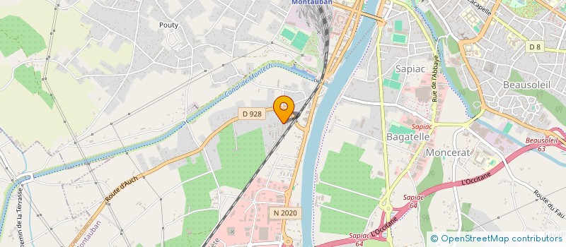 localisation de l'entreprise COMITE D'ENTREPRISE DU CENTRE FPA  MONTAUBAN