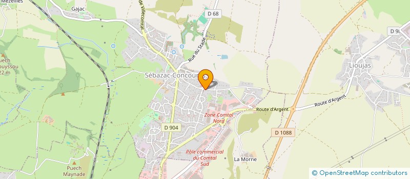 localisation de l'entreprise COMITE D'ENTREPRISE DU CREDIT AGRICOLE à LA LOUBIERE