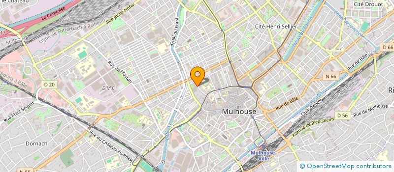 localisation de l'entreprise COMITE D'ENTREPRISE DU DIACONAT à MULHOUSE