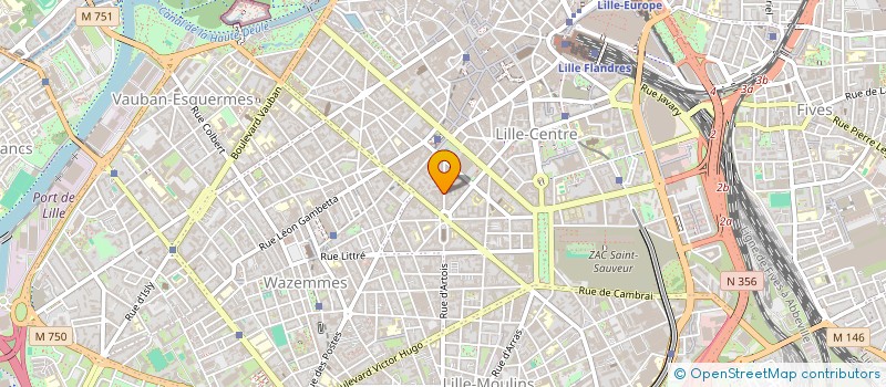 localisation de l'entreprise COMITE D'ENTREPRISE DU GIE CML à LILLE