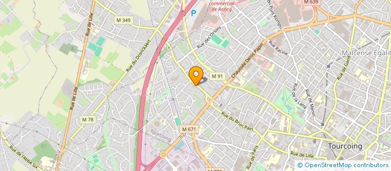 localisation de l'entreprise COMITE D'ENTREPRISE DU HOME DES FLANDRES  TOURCOING