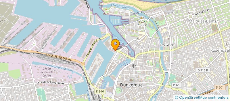 localisation de l'entreprise COMITE D ENTREPRISE DU PORT AUTONOME à DUNKERQUE
