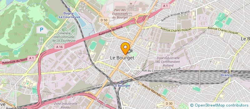 localisation de l'entreprise COMITE D ENTREPRISE E A S A6 à LE BOURGET