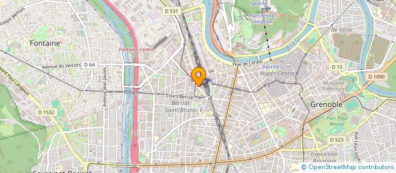 localisation de l'entreprise COMITE D'ENTREPRISE EESC GEM  GRENOBLE