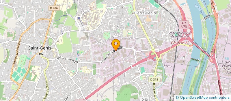 localisation de l'entreprise COMITE D ENTREPRISE EGIC  SAINT-GENIS-LAVAL