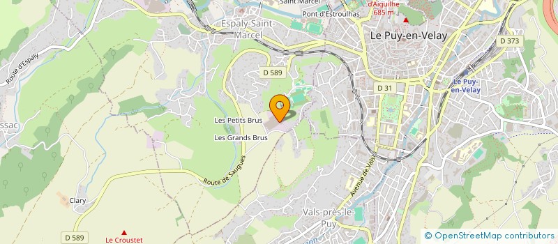 localisation de l'entreprise COMITE D ENTREPRISE ELASTELLE  ESPALY-SAINT-MARCEL