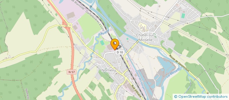 localisation de l'entreprise COMITE D ENTREPRISE ETS BOUSSAC  NOMEXY