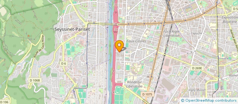 localisation de l'entreprise COMITE D ENTREPRISE EUROTUNGSTENE POUDRES  GRENOBLE