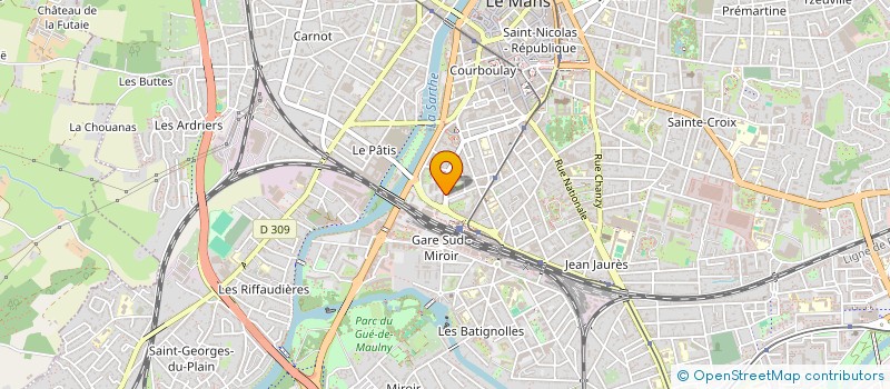 localisation de l'entreprise COMITE D ENTREPRISE FAMILLES RURALES  LE MANS