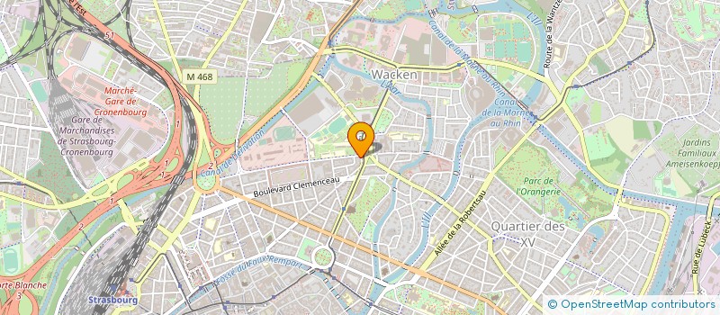 localisation de l'entreprise COMITE D ENTREPRISE FR3 ALSACE à STRASBOURG