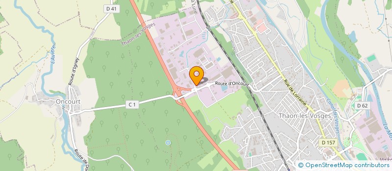 localisation de l'entreprise COMITE D ENTREPRISE GARRETT  THAON-LES-VOSGES