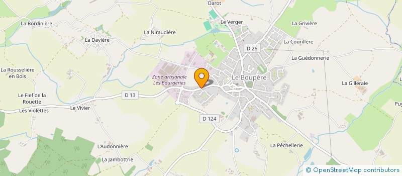 localisation de l'entreprise COMITE D ENTREPRISE GAUTIER FRANCE à LE BOUPERE