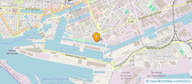 localisation de l'entreprise COMITE D ENTREPRISE GROUPAMA TRANSPORT à LE HAVRE