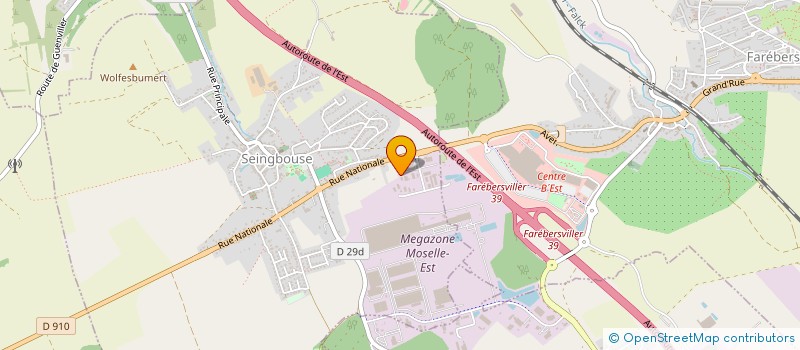 localisation de l'entreprise COMITE D ENTREPRISE INTERPANE  SEINGBOUSE