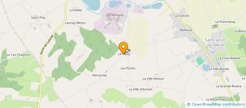 localisation de l'entreprise COMITE D'ENTREPRISE KERMENE à LE MENE