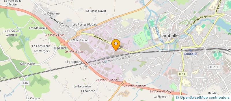 localisation de l'entreprise COMITE D ENTREPRISE LE GOUESSANT à LAMBALLE-ARMOR