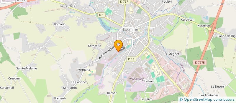 localisation de l'entreprise COMITE D'ENTREPRISE LERIAL à LOCMINE