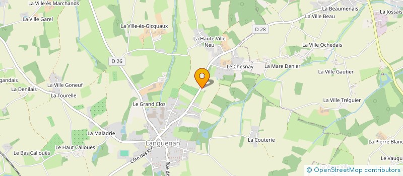 localisation de l'entreprise COMITE D ENTREPRISE LNA à CREHEN