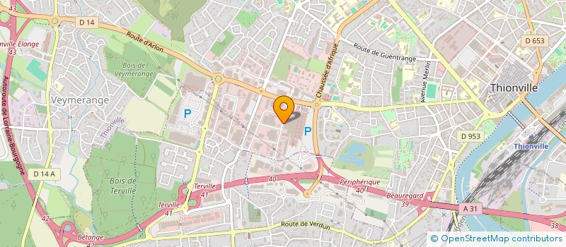 localisation de l'entreprise COMITE D ENTREPRISE LORALIM à THIONVILLE