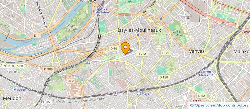 localisation de l'entreprise COMITE D'ENTREPRISE MEDICA FRANCE  ISSY-LES-MOULINEAUX