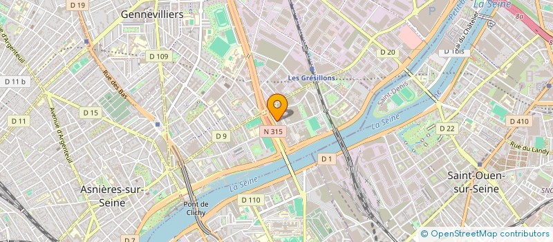 localisation de l'entreprise COMITE D ENTREPRISE METROLOGIE  ASNIERES-SUR-SEINE