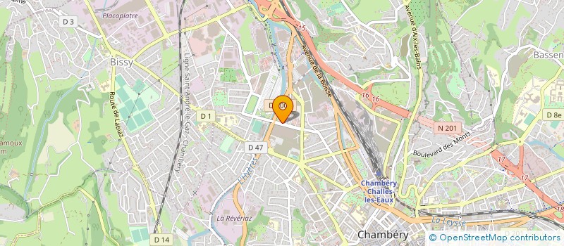 localisation de l'entreprise COMITE D'ENTREPRISE MSA ALPES DU NORD  CHAMBERY