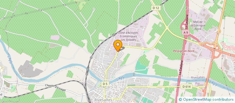 localisation de l'entreprise COMITE D'ENTREPRISE MULTISTRUCTURE APF 66-11  RIVESALTES