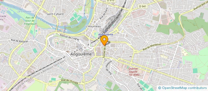 localisation de l'entreprise COMITE D'ENTREPRISE MUTUALITE FRANCAISE CHARENTE à ANGOULEME