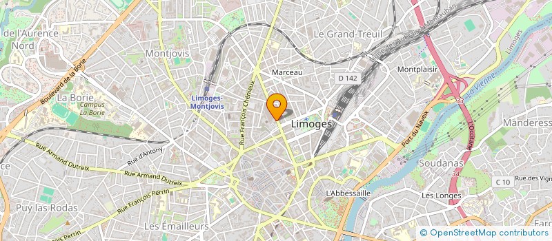 localisation de l'entreprise COMITE D'ENTREPRISE MUTUALITE FRANCAISE LIMOUSINE à LIMOGES