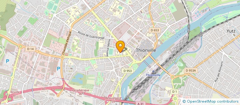 localisation de l'entreprise COMITE D ENTREPRISE NOTRE DAME DE LA PROVIDENCE  THIONVILLE