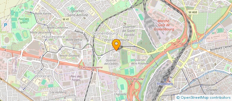 localisation de l'entreprise COMITE D ENTREPRISE OPUS 67 à STRASBOURG