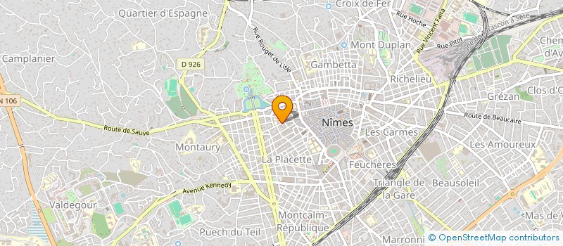 localisation de l'entreprise COMITE D ENTREPRISE ORPHELINAT COPTE à NIMES