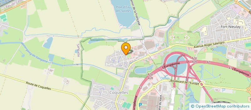 localisation de l'entreprise COMITE D'ENTREPRISE OTIS  COQUELLES