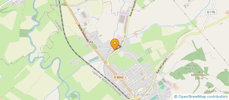 localisation de l'entreprise COMITE D'ENTREPRISE OVAKO LA FOULERIE  CARIGNAN