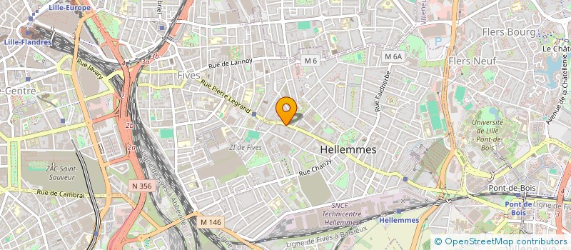 localisation de l'entreprise COMITE D' ENTREPRISE PAPILLONS BLANCS à LILLE