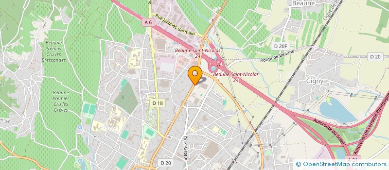 localisation de l'entreprise COMITE D 'ENTREPRISE ROLOT LEMASSON à BEAUNE